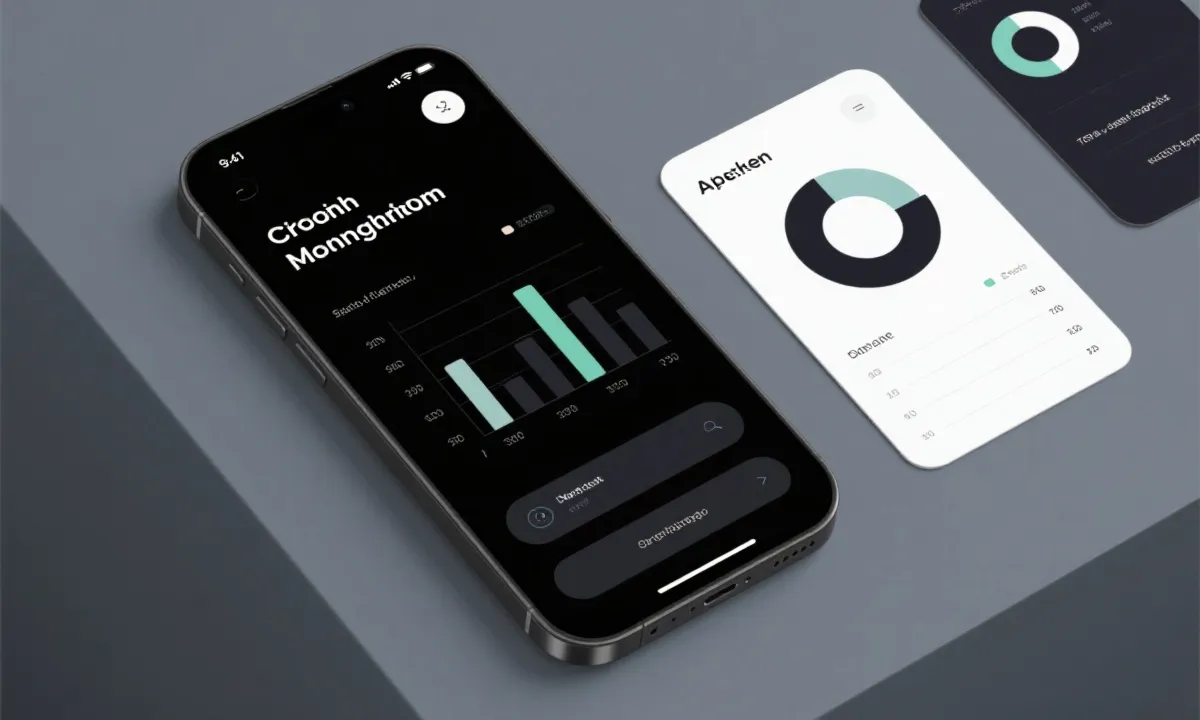 移动应用界面示意图